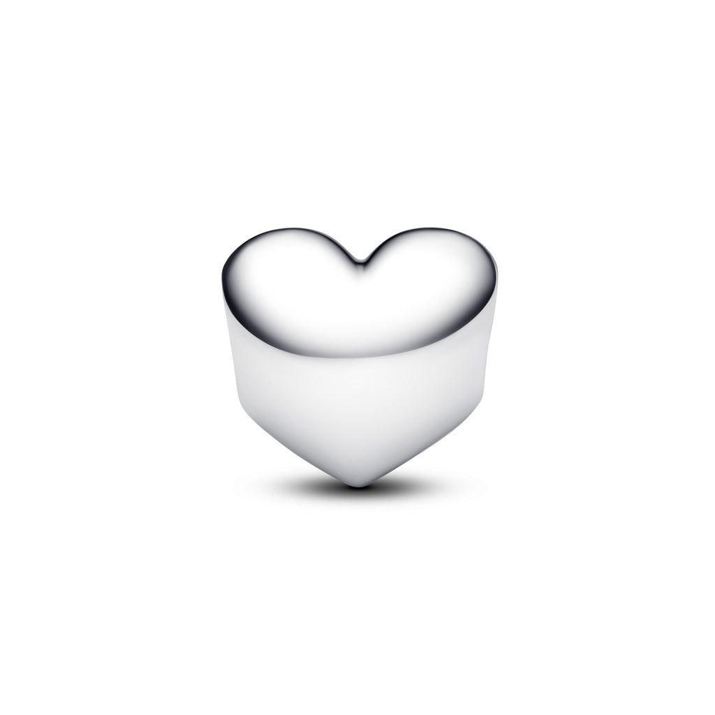 Engravable Clear Stone Heart Charm