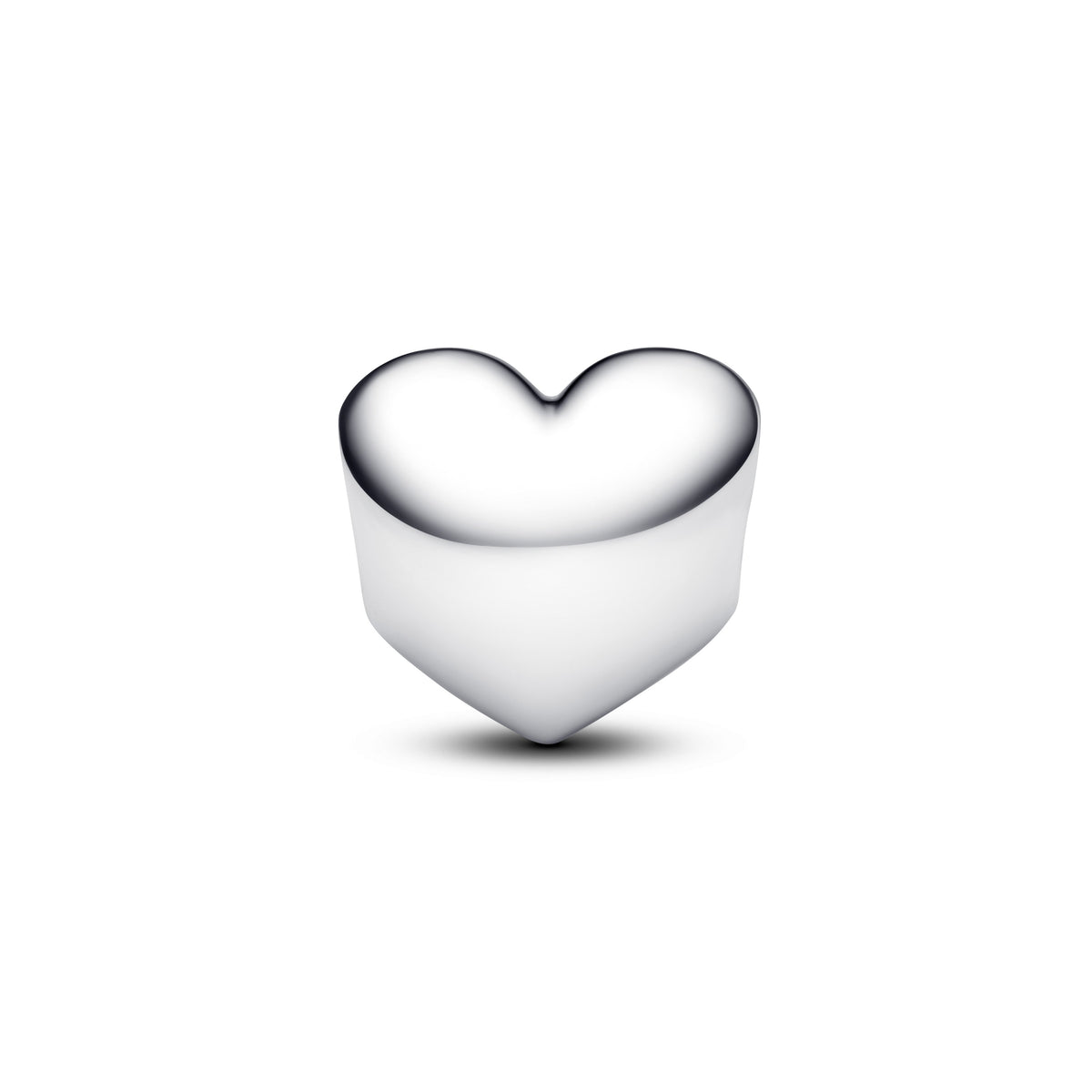 Engravable Clear Stone Heart Charm