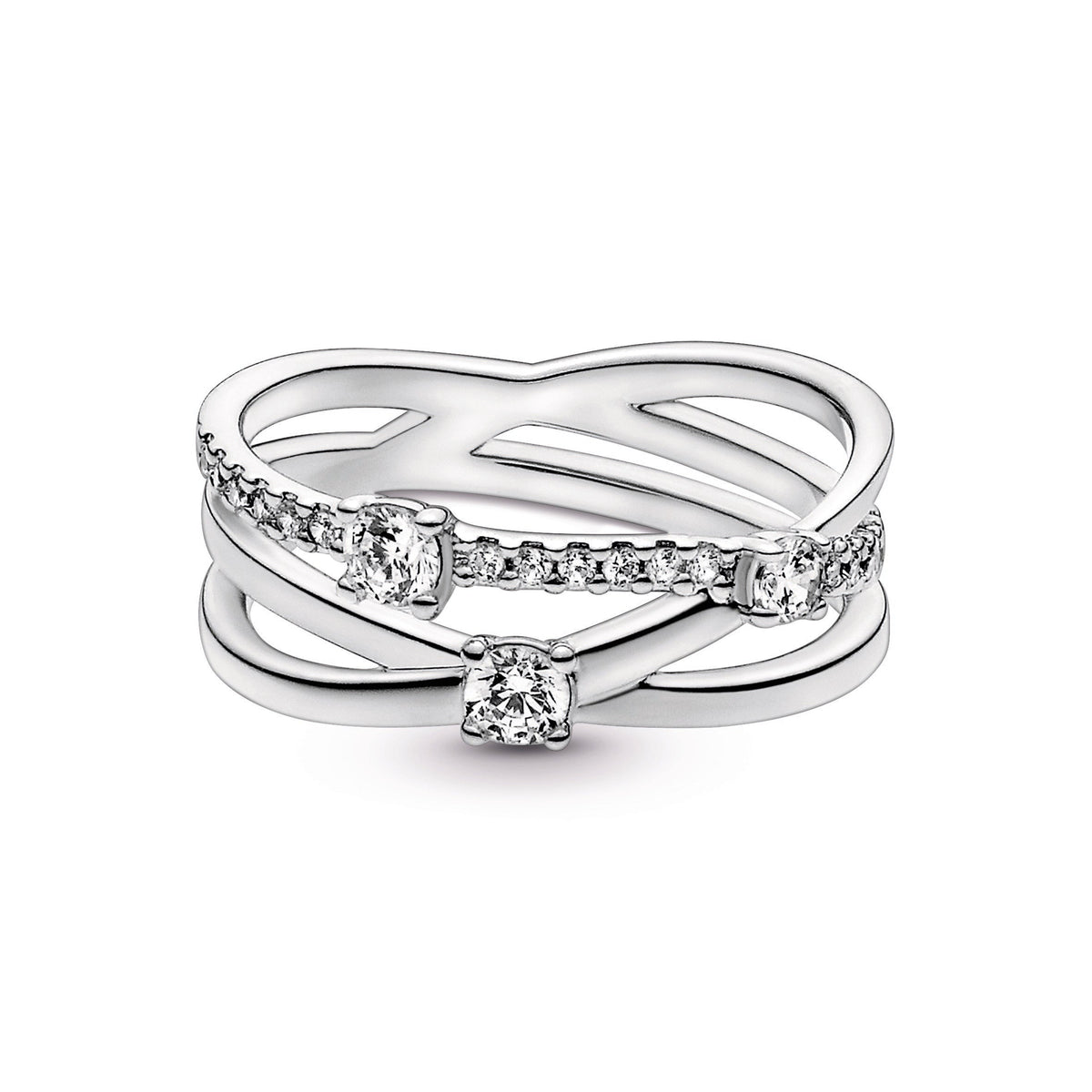 Sparkling Triple Band Ring