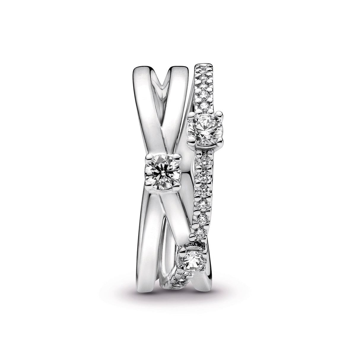 Sparkling Triple Band Ring