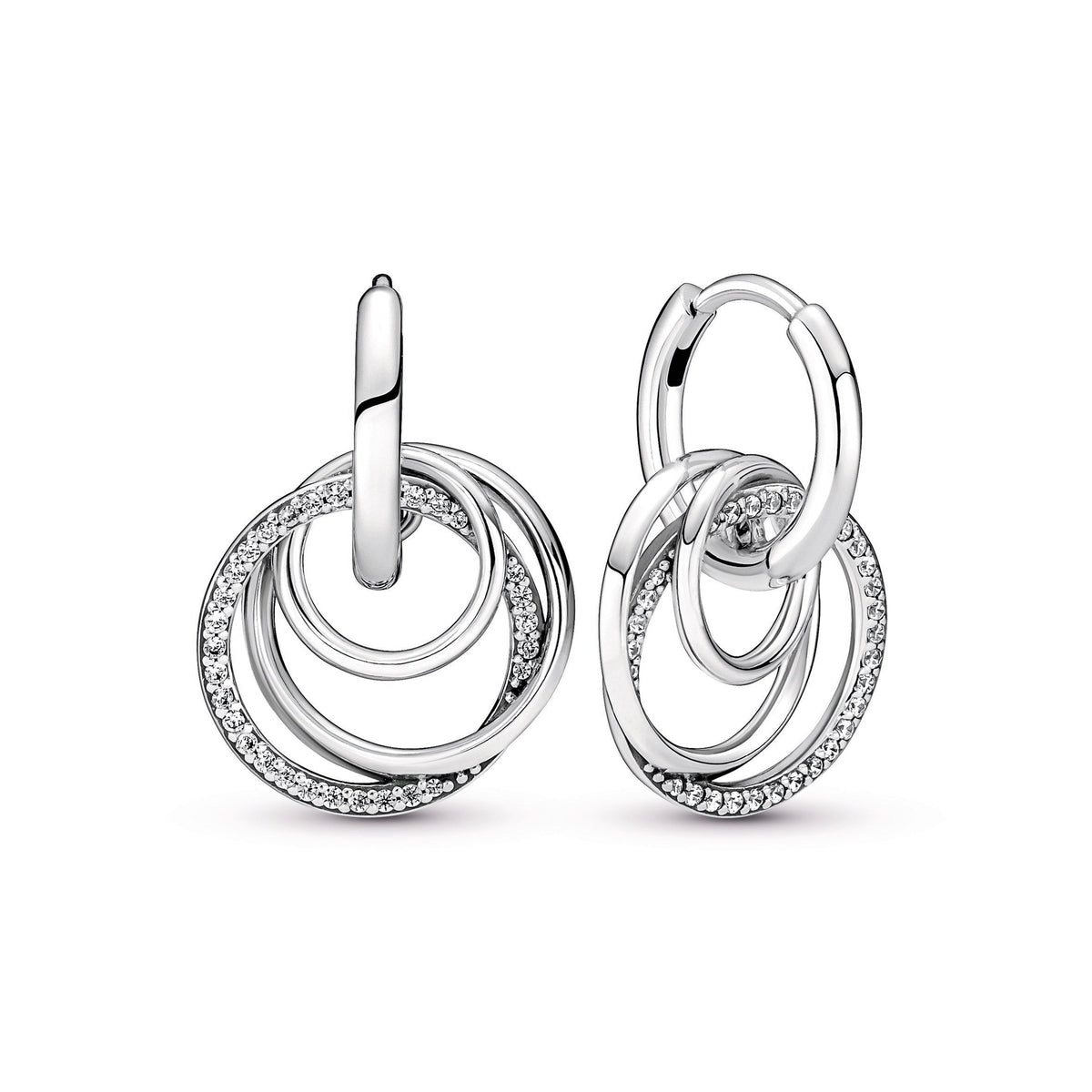 Family Always Encircled Hoop Earrings