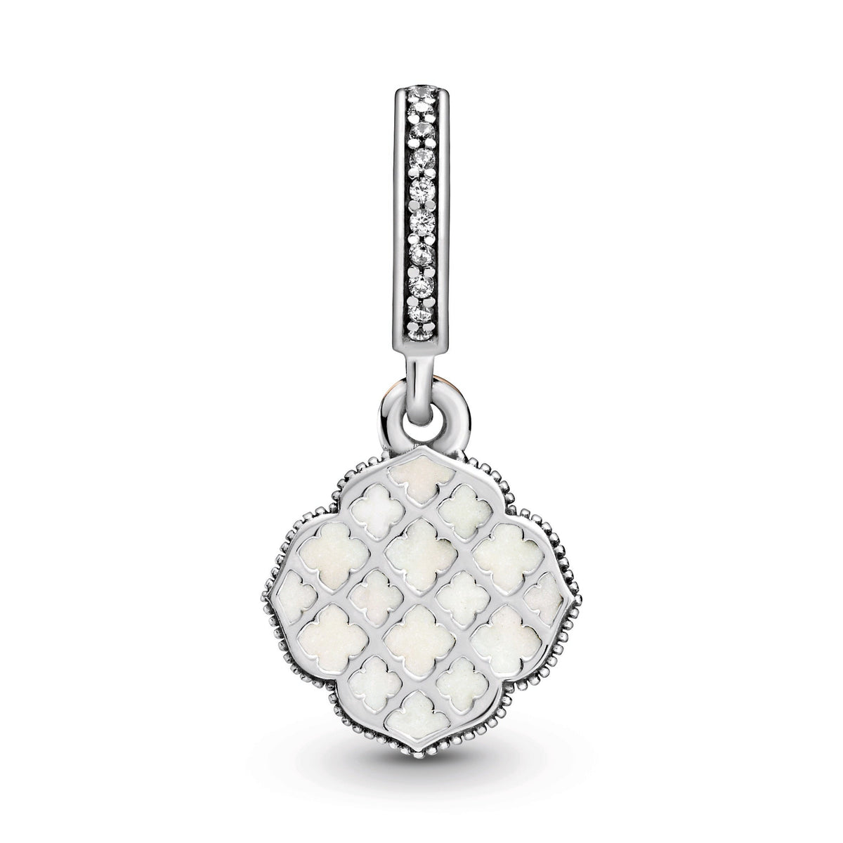 Two-tone Rose Dangle Charm