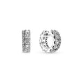Double Band Pavé Hoop Earrings