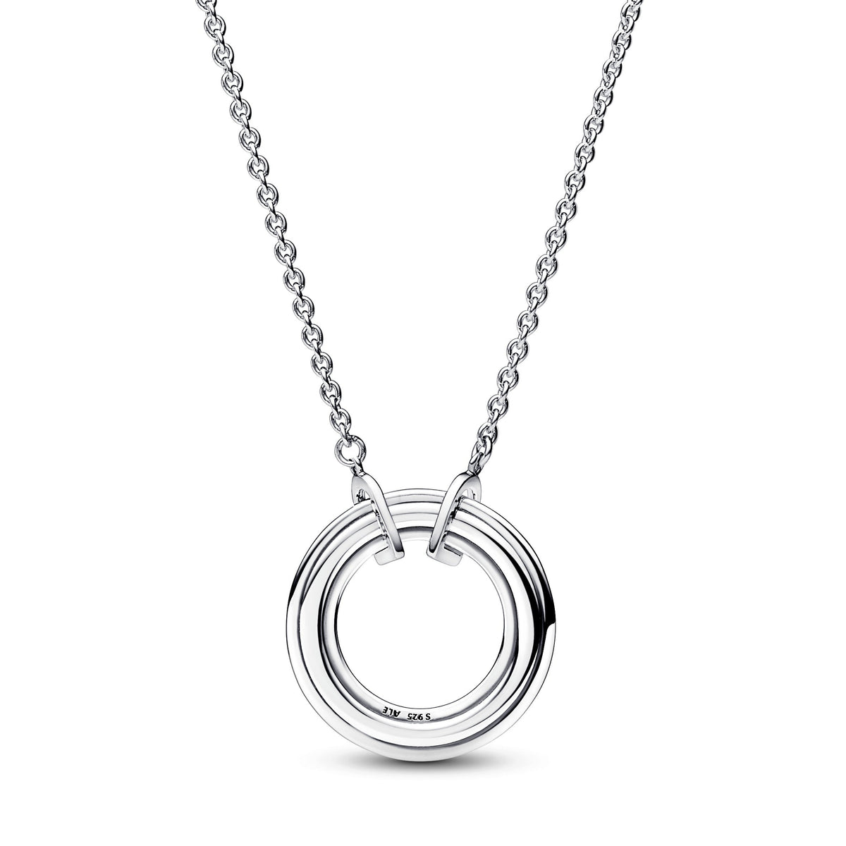 Pandora Signature Two tone Logo & Pavé Necklace
