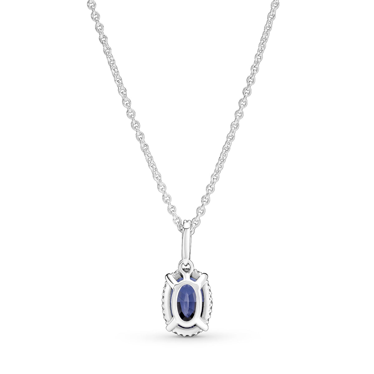 Sparkling Statement Halo Pendant Necklace