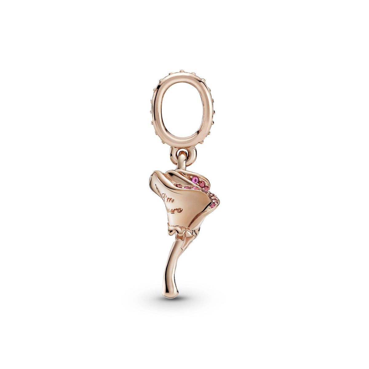 Rose Flower Dangle Charm