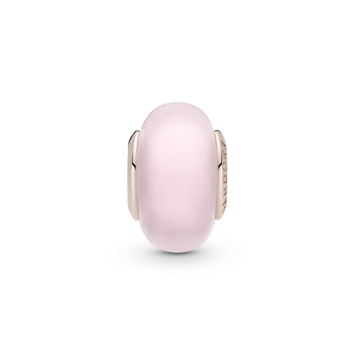 Matte Pink Murano Glass Charm