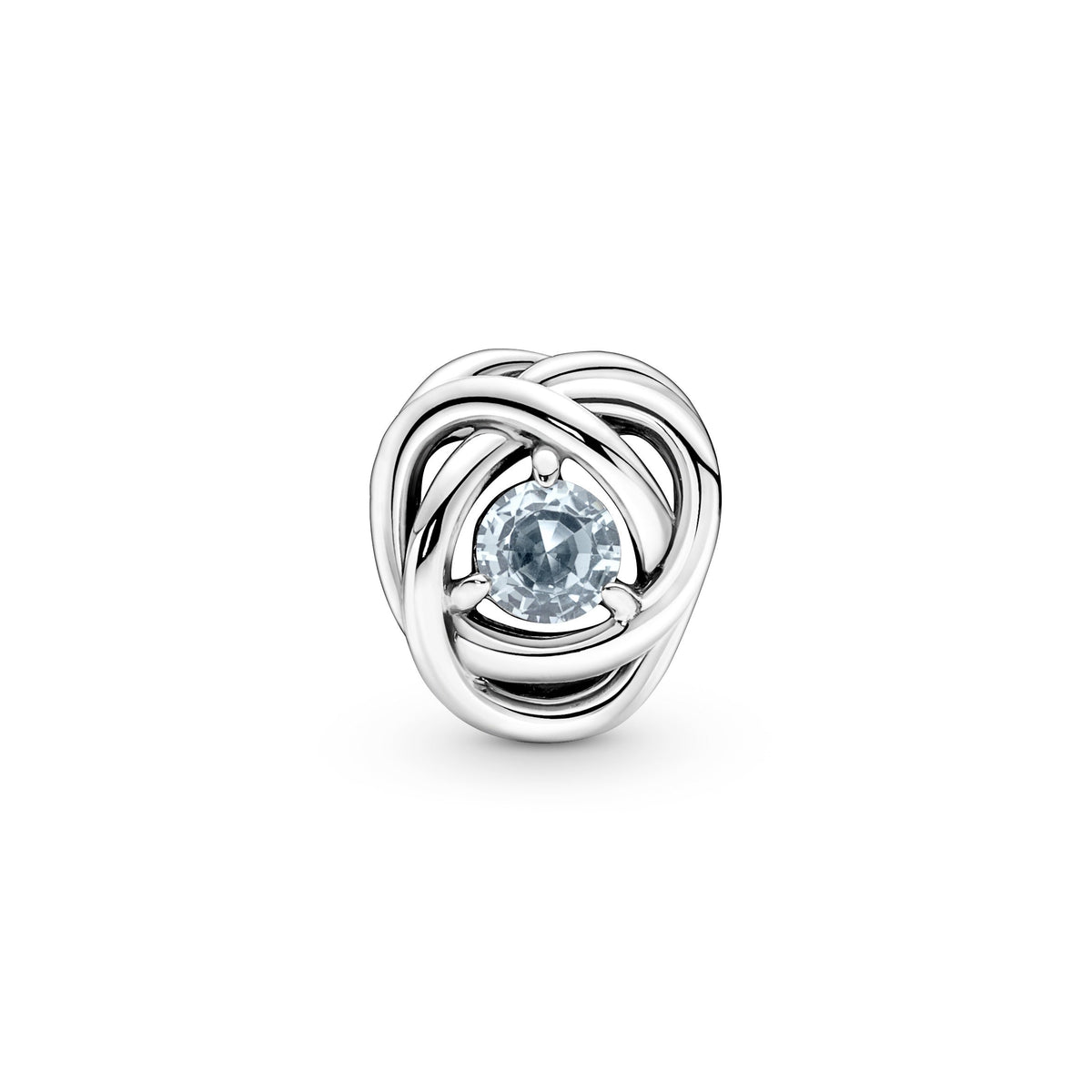 Sea Aqua Blue Eternity Circle Charm