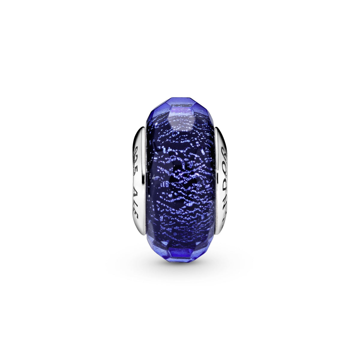 Faceted Blue Murano Glass Charm