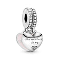 Mother & Daughter Hearts Dangle Charm