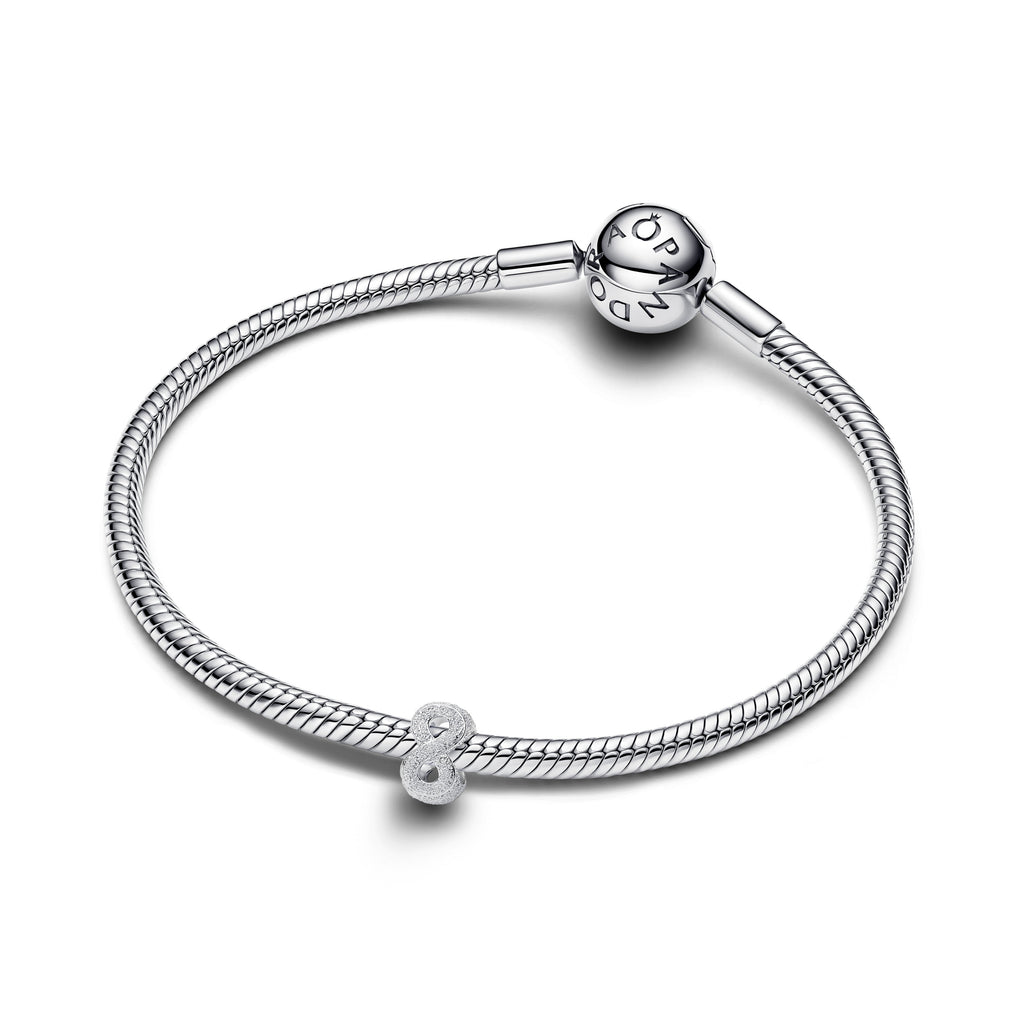 Textured Infinity Symbol Mini Charm