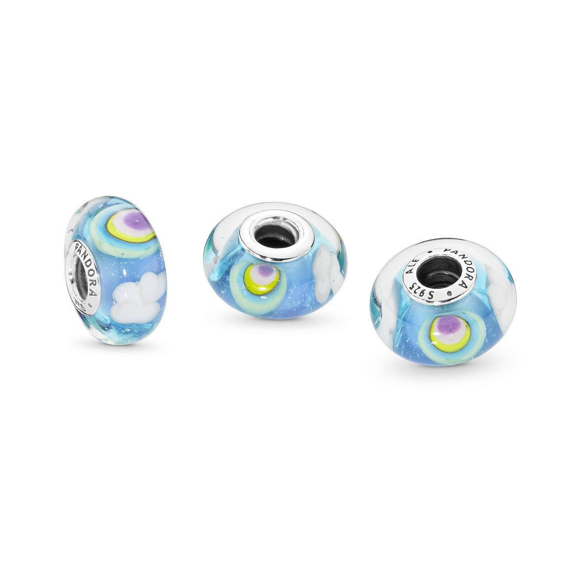 Rainbow Murano Glass Charm