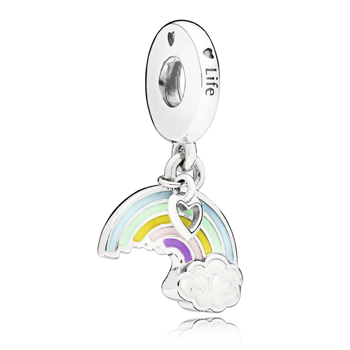 Rainbow & Cloud Dangle Charm